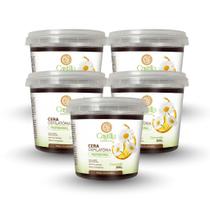 Kit 5x Cera Depilatória Castilla Cosméticos 300g Tradicional, Camomila ou Variado Hidrossolúvel