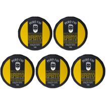 Kit 5x Cera Modeladora Masculina Puro Fio 120g Fixação Forte Pasta Modeladora Profissional