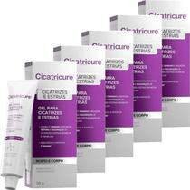 Kit 5x Cicatricure Gel 30g Para Cicatrizes E Estrias Com Regenext