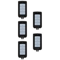 Kit 5x controle para motores de portão tx play preto garen