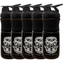 Kit 5X Coqueteleira Built 2 Last - 760ml Preto - BodyAction Kit 5X Coqueteleira Built 2 Last - 760ml Preto - BodyAction