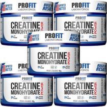 Kit 5X Creatine Monohydrate Power - 90g Sem Sabor - Profit