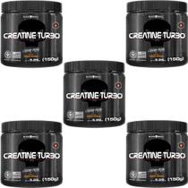 Kit 5X Creatine Turbo Monohidratada - 150g Laranja - Black Skull