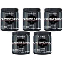 Kit 5X Creatine Turbo Monohidratada - 300g Sem Sabor - Black Skull Kit 5X Creatine Turbo Monohidratada - 300g Sem Sabor - Black Skull