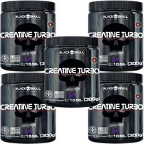 Kit 5X Creatine Turbo Monohidratada - 300g Uva - Black Skull Kit 5X Creatine Turbo Monohidratada - 300g Uva - Black Skull