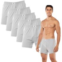 Kit 5x Cueca Samba Canção Masculina Abertura Algodão Keeper