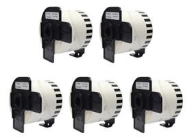 Kit 5x Etiqueta Térmica Compatível Dk2205 Ql 800 810w 62x30m Kit 5x Etiqueta Térmica Compatível Dk2205 Ql 800 810w 62x30m