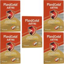 Kit 5X Flexigold Artri - 60 Cápsulas - Herbamed