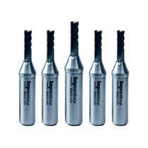 Kit 5x Fresa Router CNC Corte Ø6xAC20mmxHØ12,7mm x 3 Cortes