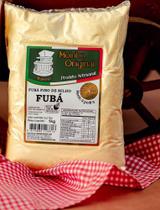 Kit 5X: Fubá Fino de Milho 1kg Artesanal Livre de Transgênico Moinho Original