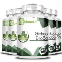Kit 5x Ginkgo Biloba 120 Capsulas 500 Mg - Bionutri