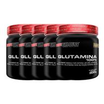 Kit 5X Glutamina 100% 300G