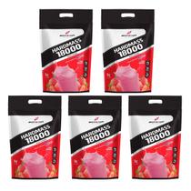 Kit 5X Hard Mass 18000 - 3000g Morango - BodyAction Kit 5X Hard Mass 18000 - 3000g Morango - BodyAction
