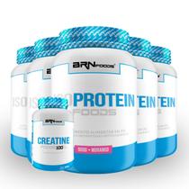 Kit 5x Iso Protein 900g + Creatina 100% 300g - BRN FOODS