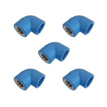 KIT 5x Joelho Misto 32 x 3/4" BSP PPR Azul para Rede de Ar Comprimido