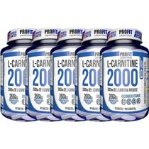 Kit 5X L-Carnitina 2000 + 250mcg Cromo - 60 Tabletes - ProFit