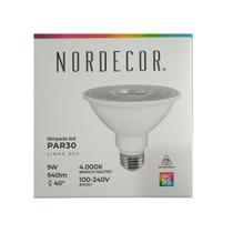 Kit 5x Lâmpada Led Nordecor 9w Par30 Luz Neutra 4000k Kit 5x Lâmpada Led Nordecor 9w Par30 Luz Neutra 4000k