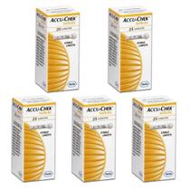Kit 5x Lancetas Accu-Chek Softclix 25 Unidades - Roche
