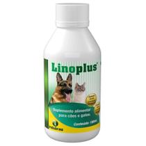 Kit 5X Linoplus 180 Ml Indubras Suplemento Para Cães E Gatos