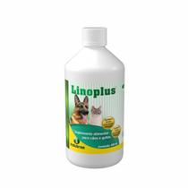 Kit 5x Linoplus 400 ml Indubras Suplemento Para Cães e Gatos Kit 5x Linoplus 400 ml Indubras Suplemento Para Cães e Gatos