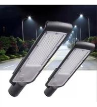 Kit 5x Luminária Publica Slim Led 50w Poste Prova Dagua Ip66