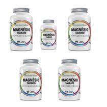 Kit 5x Magnésio Taurato 800 mg 5x60 cps Flora Nativa