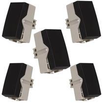 Kit 5x MG Módulo Interruptor Paralelo 10A 250V Ebony Clean (16809)