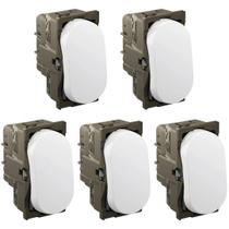 Kit 5x Modulo Interruptor Simples Nereya 663015 Legrand