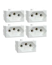 Kit 5x Módulo Tomada 20A-250V Pb S401110 Lunare Up Schneider Kit 5x Módulo Tomada 20A-250V Pb S401110 Lunare Up Schneider