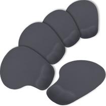 Kit 5x Mouse Pad Ergonômico com Apoio de Punho Topget Cinza