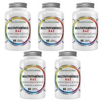 Kit 5x Multivitamínico A a Z 500mg 5x60 cps Flora Nativa