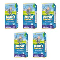 Kit 5x Multrix Infantil Vitaminas A Z 5x120ml Uva Flora Kit 5x Multrix Infantil Vitaminas A Z 5x120ml Uva Flora