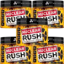 Kit 5X Nuclear Rush Pre Workut Powder - 100g Limão - BodyAction Kit 5X Nuclear Rush Pre Workut Powder - 100g Limão - BodyAction