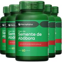 KIT 5X Óleo de Semente de Abóbora 60 cápsulas - Macrophytus