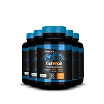 Kit 5X Omega 3 Fish Oil Meg 3 120 Cps Hf Suplementos