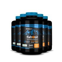 Kit 5X Omega 3 Fish Oil Meg 3 240 Cps Hf Suplementos