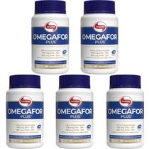 Kit 5X ÔmegaFor Plus - 60 Cápsulas 1g - Vitafor Kit 5X ÔmegaFor Plus - 60 Cápsulas 1g - Vitafor