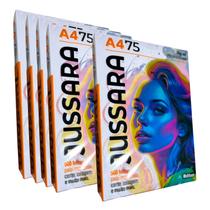 Kit 5x Papel Sulfite A4 Jussara 75g Branco - 500 Folhas Kit 5x Papel Sulfite A4 Jussara 75g Branco - 500 Folhas