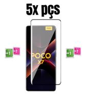 Kit 5x Pelicula Curvada 3D Para Poco X7 5G Proteção Atacado