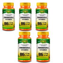 Kit 5x Piridoxina Vitamina B6 1,3mg 60 Capsulas Unilife Kit 5x Piridoxina Vitamina B6 1,3mg 60 Capsulas Unilife