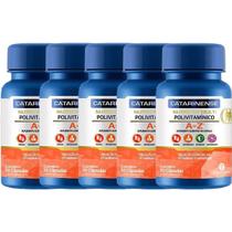 Kit 5X Polivitamínico A-Z Multi - 60 Cápsulas - Catarinense Nutrição Kit 5X Polivitamínico A-Z Multi - 60 Cápsulas - Catarinense Nutrição