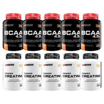 Kit 5X Power Creatina 100G+ 5X Bcaa 100G Tangerina - Bodybuilders