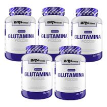 Kit 5X Premium Glutamina 100G - Brn Foods