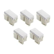 Kit 5x Pulsador Minuteria 10A Branco Liz Tramontina 57115025