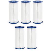 KIT 5X Refil Cartucho Plissado Filtro Big Blue 10polegadas Lavável 30 micras KIT 5X Refil Cartucho Plissado Filtro Big Blue 10polegadas Lavável 30 micras