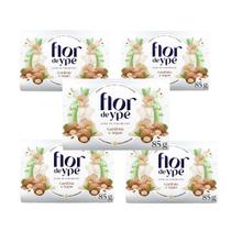 Kit 5x Sabonete Gardênia Argan Branco 85g Cada Flor De Ypê