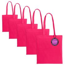 Kit 5x Sacola Ecobag em Algodão Reciclado e Poliéster Breeze TopGet