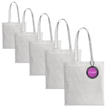 Kit 5x Sacola Ecobag em rPet e Algodão Reciclado Save TopGet