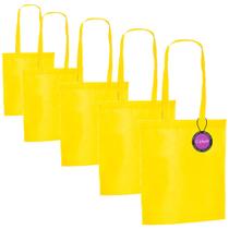 Kit 5x Sacola Ecobag em TNT Premium Termo Selado 27x35cm Bear TopGet