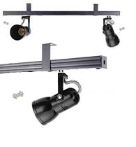 Kit 5x Spots Trilho perfilado eletro calha par20 bulbo led